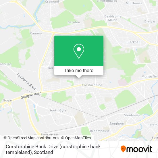 Corstorphine Bank Drive (corstorphine bank templeland) map