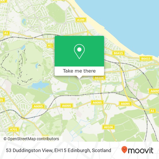 53 Duddingston View, EH15 Edinburgh map