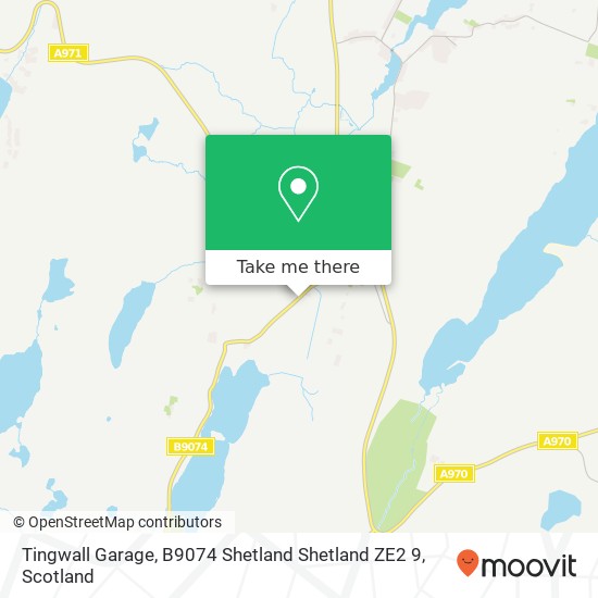 Tingwall Garage, B9074 Shetland Shetland ZE2 9 map