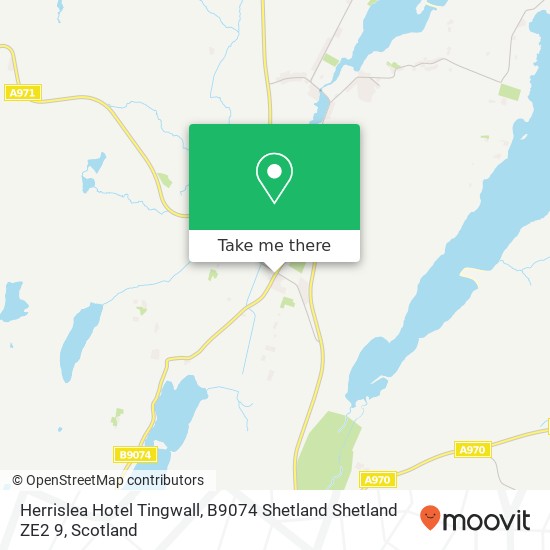 Herrislea Hotel Tingwall, B9074 Shetland Shetland ZE2 9 map