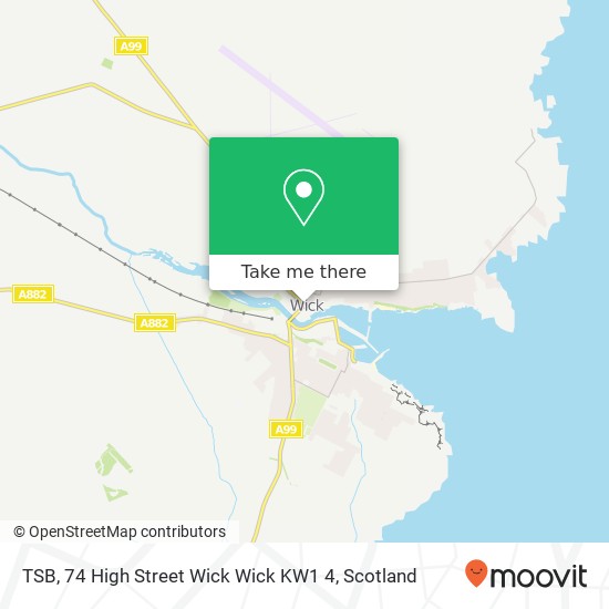 TSB, 74 High Street Wick Wick KW1 4 map