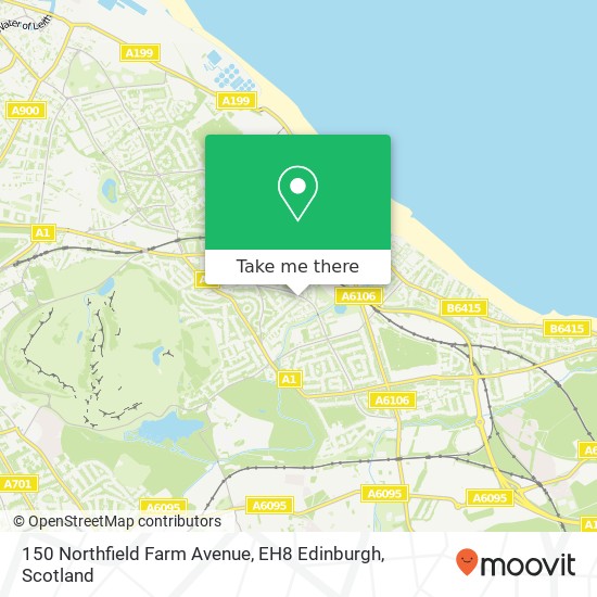 150 Northfield Farm Avenue, EH8 Edinburgh map