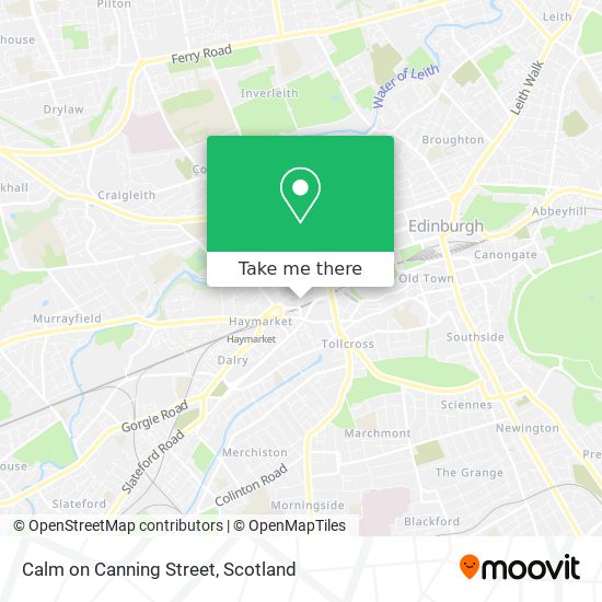 Calm on Canning Street map