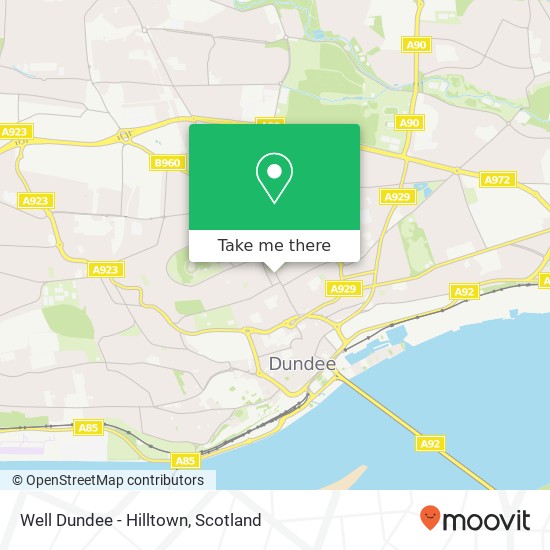 Well Dundee - Hilltown map