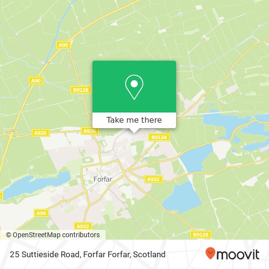 25 Suttieside Road, Forfar Forfar map