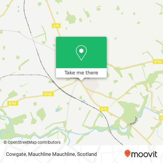 Cowgate, Mauchline Mauchline map