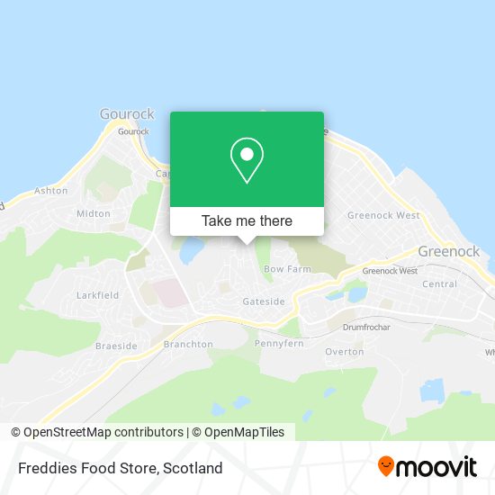 Freddies Food Store map
