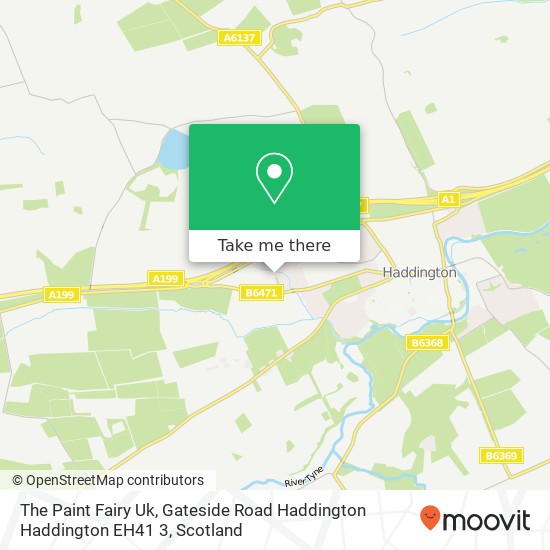 The Paint Fairy Uk, Gateside Road Haddington Haddington EH41 3 map