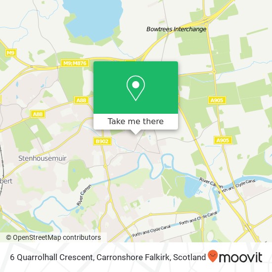 6 Quarrolhall Crescent, Carronshore Falkirk map