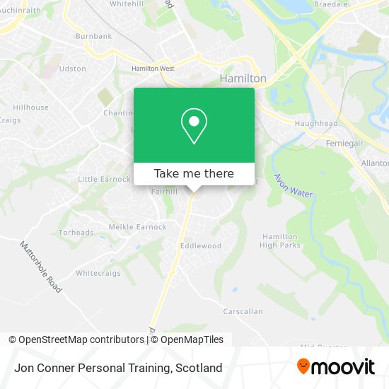 Jon Conner Personal Training map