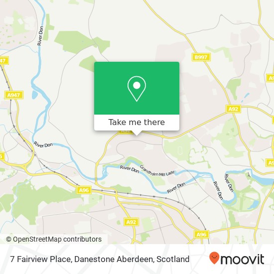 7 Fairview Place, Danestone Aberdeen map