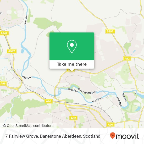 7 Fairview Grove, Danestone Aberdeen map