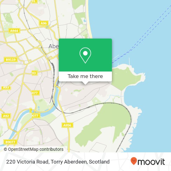 220 Victoria Road, Torry Aberdeen map