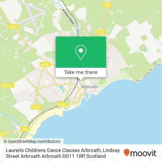 Lauren's Childrens Dance Classes Arbroath, Lindsay Street Arbroath Arbroath DD11 1RP map