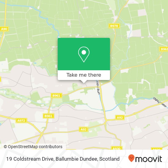 19 Coldstream Drive, Ballumbie Dundee map