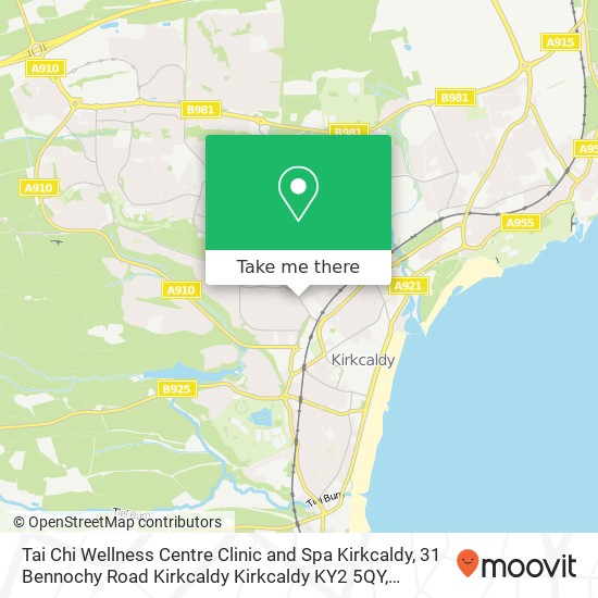 Tai Chi Wellness Centre Clinic and Spa Kirkcaldy, 31 Bennochy Road Kirkcaldy Kirkcaldy KY2 5QY map