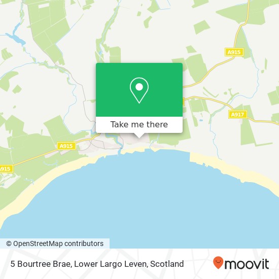 5 Bourtree Brae, Lower Largo Leven map