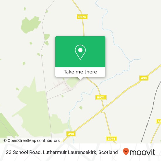 23 School Road, Luthermuir Laurencekirk map