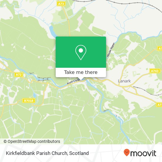 Kirkfieldbank Parish Church map