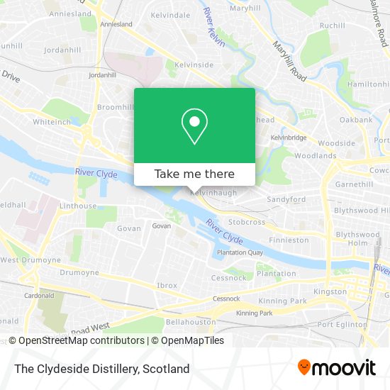 The Clydeside Distillery map