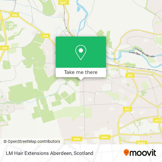 LM Hair Extensions Aberdeen map