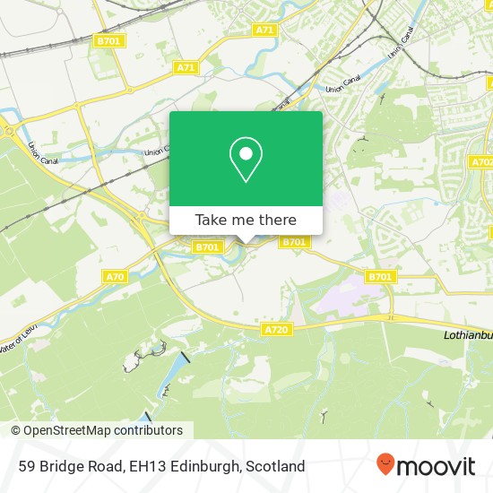 59 Bridge Road, EH13 Edinburgh map