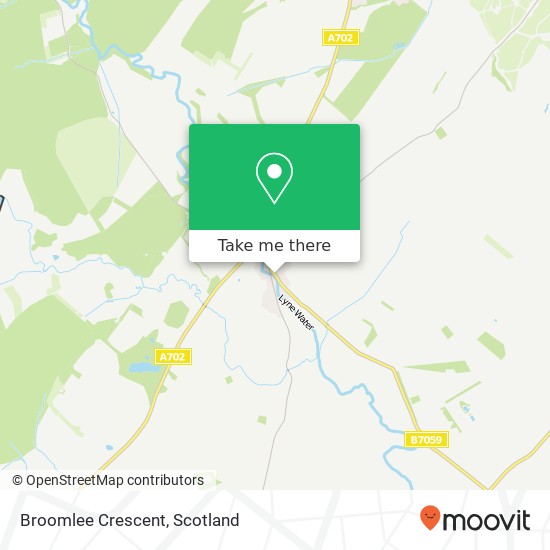 Broomlee Crescent map