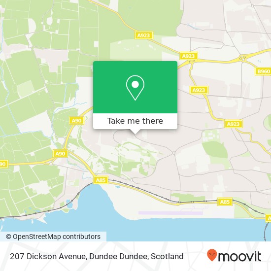 207 Dickson Avenue, Dundee Dundee map