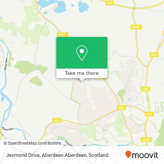 Jesmond Drive, Aberdeen Aberdeen map