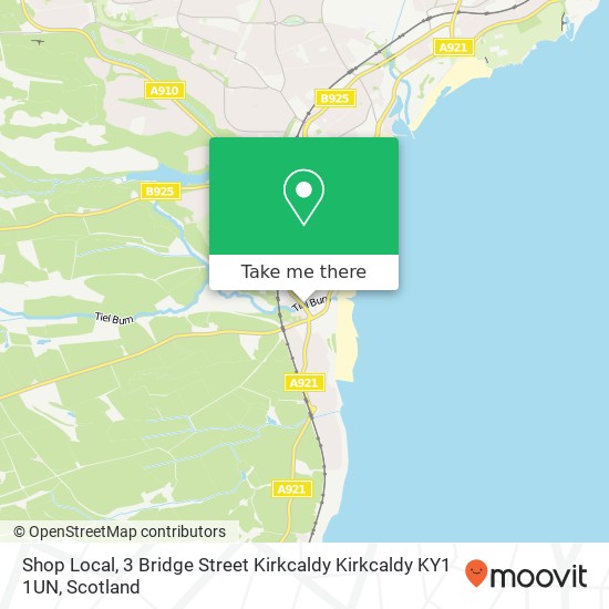Shop Local, 3 Bridge Street Kirkcaldy Kirkcaldy KY1 1UN map