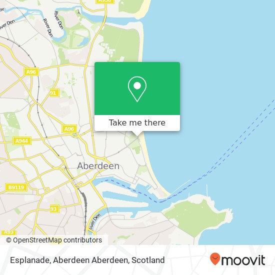Esplanade, Aberdeen Aberdeen map