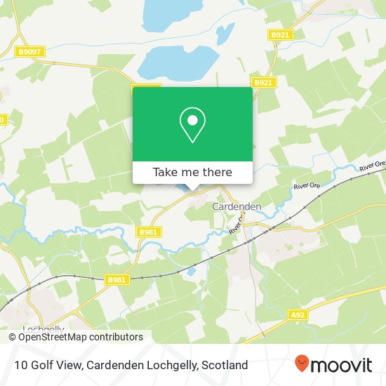 10 Golf View, Cardenden Lochgelly map