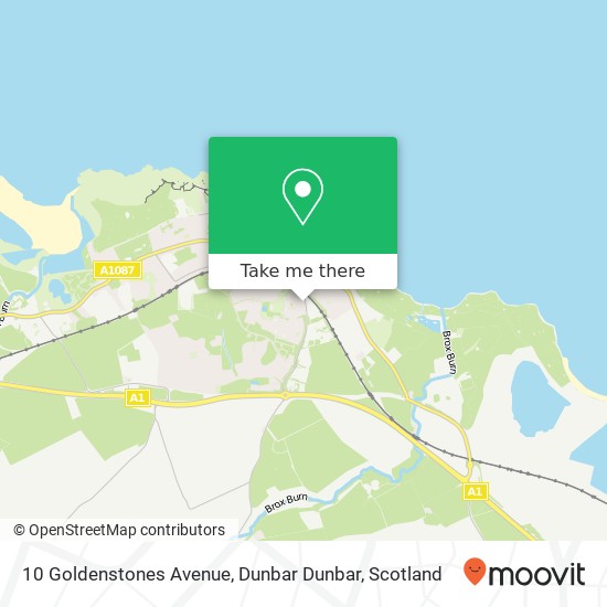 10 Goldenstones Avenue, Dunbar Dunbar map