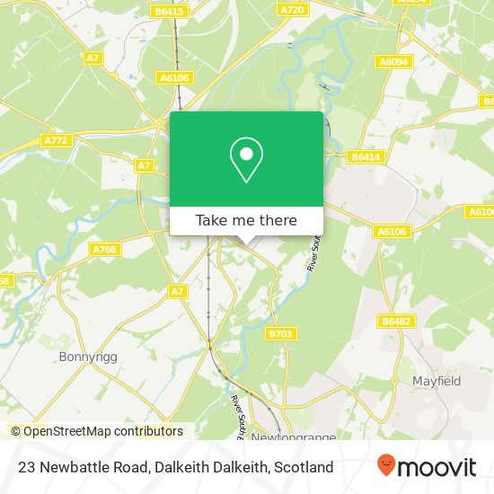 23 Newbattle Road, Dalkeith Dalkeith map