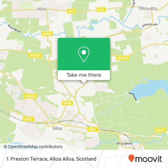 1 Preston Terrace, Alloa Alloa map