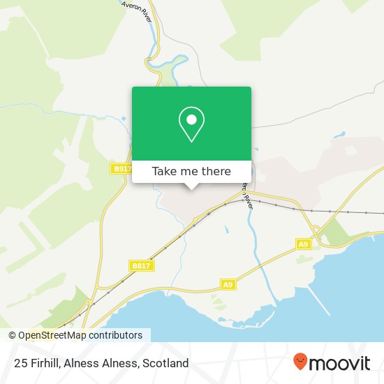 25 Firhill, Alness Alness map