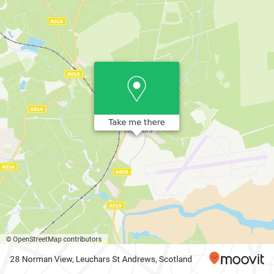 28 Norman View, Leuchars St Andrews map