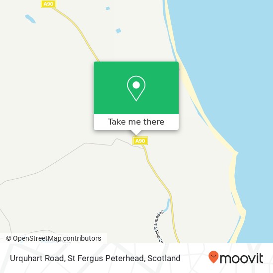 Urquhart Road, St Fergus Peterhead map