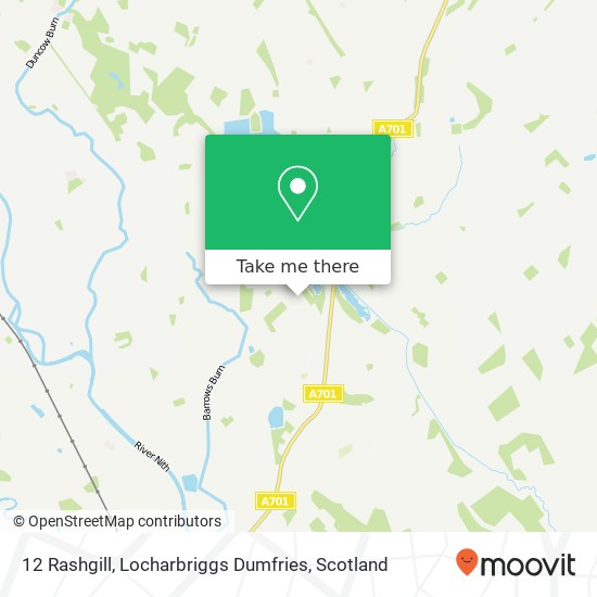 12 Rashgill, Locharbriggs Dumfries map