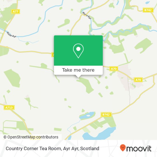 Country Corner Tea Room, Ayr Ayr map