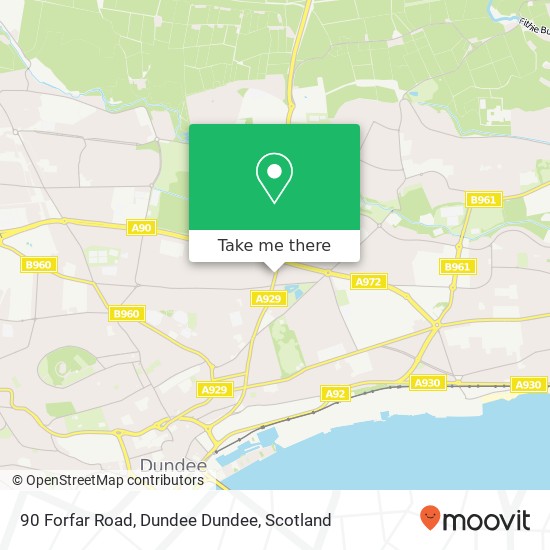 90 Forfar Road, Dundee Dundee map