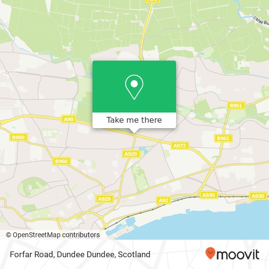 Forfar Road, Dundee Dundee map