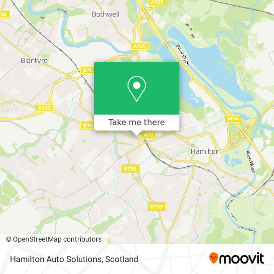 Hamilton Auto Solutions map