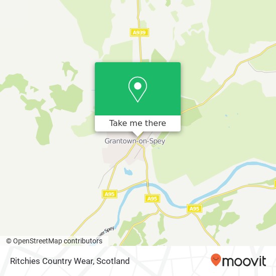 Ritchies Country Wear map