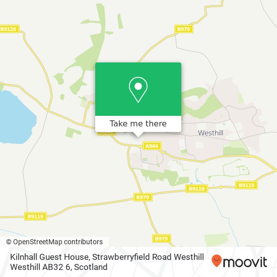 Kilnhall Guest House, Strawberryfield Road Westhill Westhill AB32 6 map