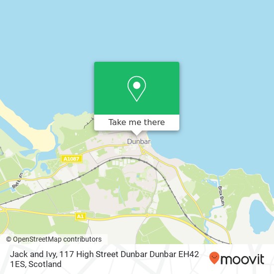Jack and Ivy, 117 High Street Dunbar Dunbar EH42 1ES map