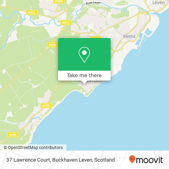 37 Lawrence Court, Buckhaven Leven map