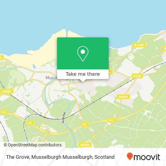 The Grove, Musselburgh Musselburgh map
