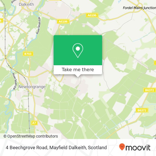 4 Beechgrove Road, Mayfield Dalkeith map