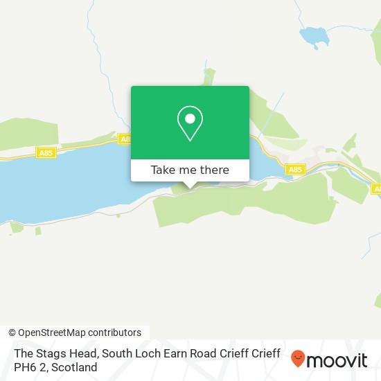 The Stags Head, South Loch Earn Road Crieff Crieff PH6 2 map